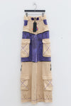 WINDOWSEN stitching printed wide -leg pants/pants/skirt SS23P008 nude color